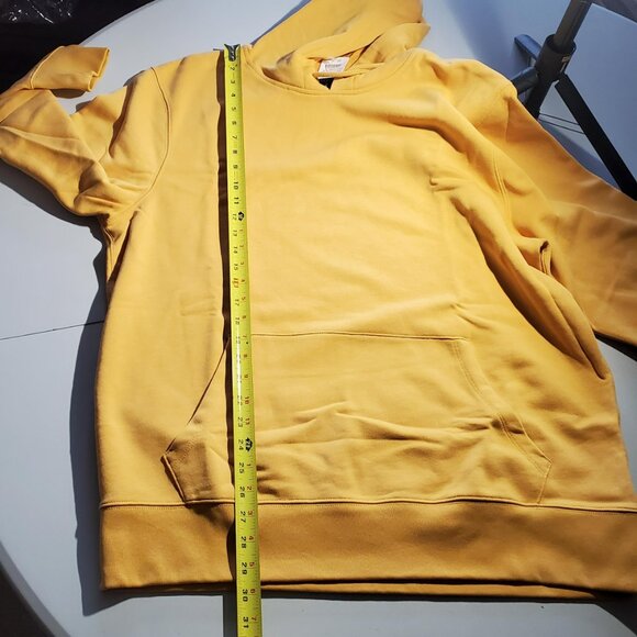 J.Crew Authentic Fleece Yellow Hoodie NWT sz XL - includes shipping - Picture 9 of 16
